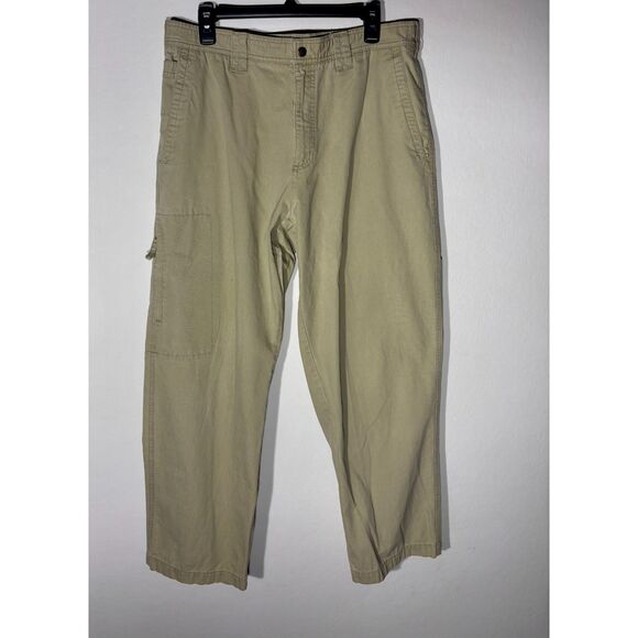 Columbia Sportswear Men’s 36x30 Khaki Outdoor Utility Cargo Pants Hiking - Picture 1 of 5